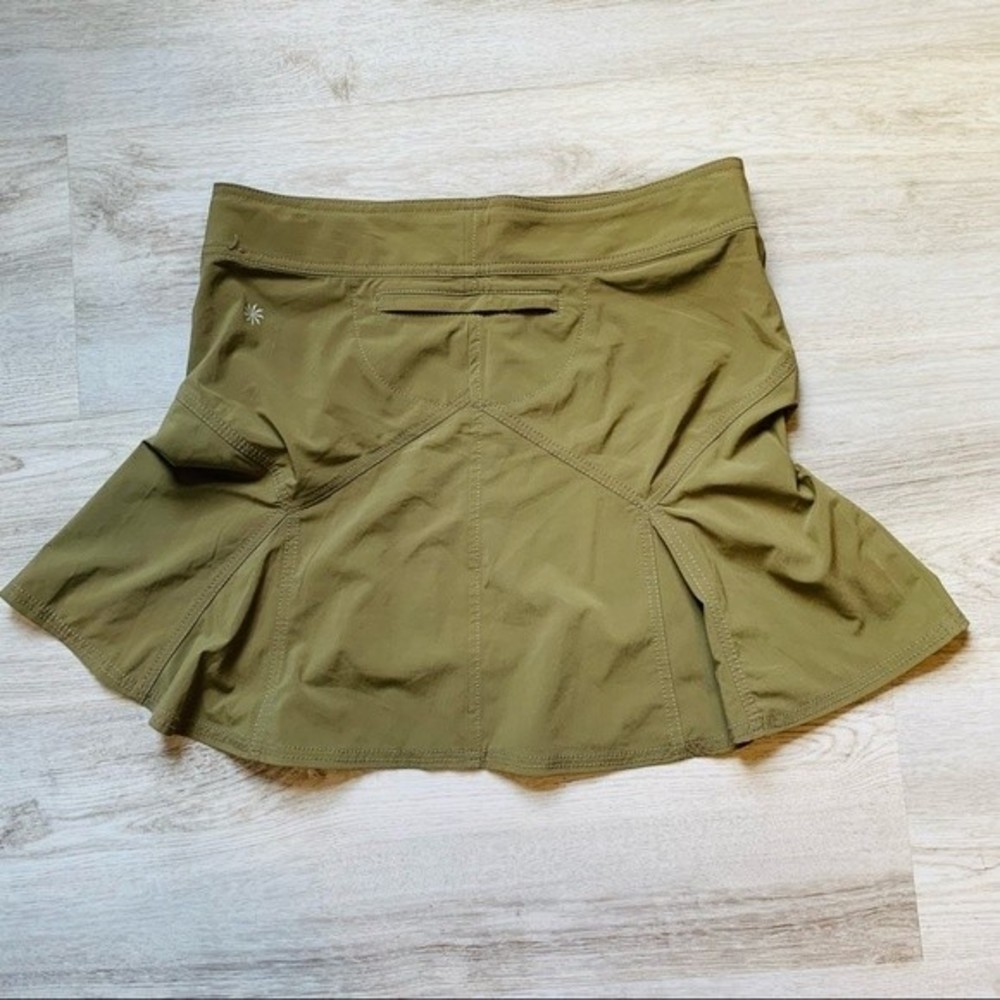 Athleta All Terrain Olive Green Skirt, Size 6